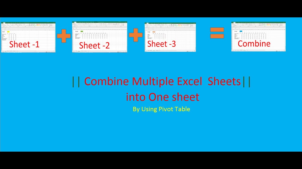 excel for mac multiple sheet pivot t